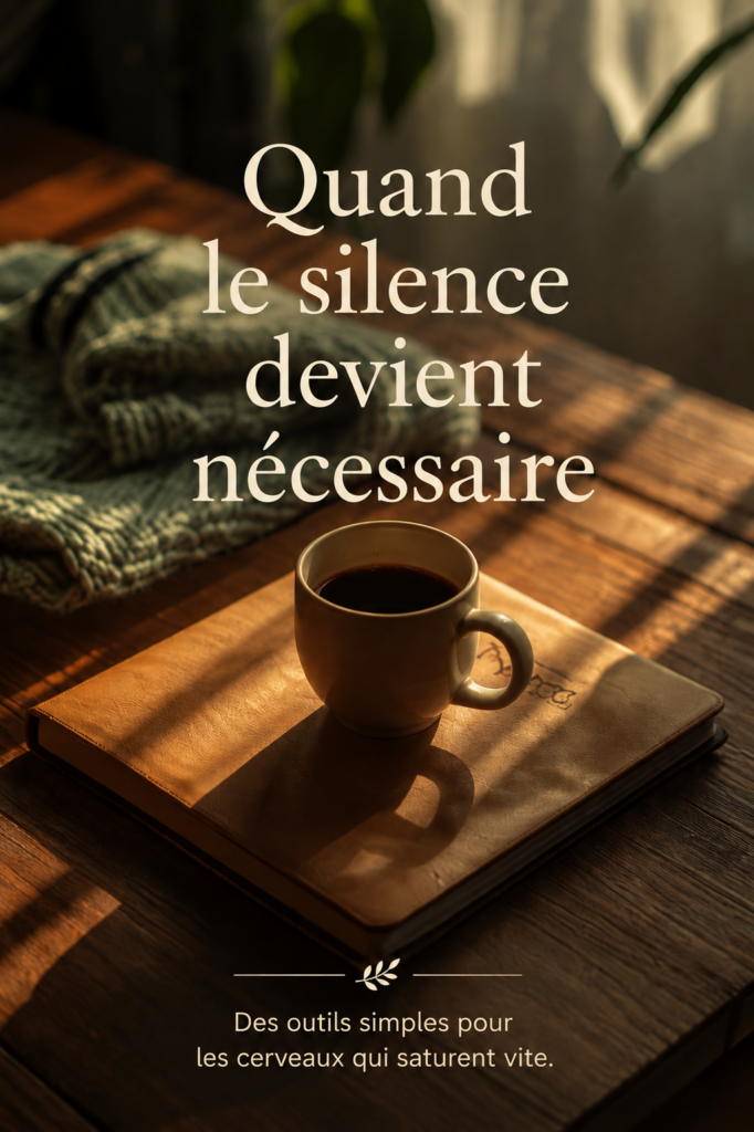 Couverture du guide “Quand le silence devient un besoin” par L’Atelier Des mOts9