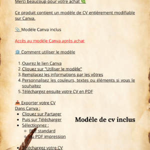 CV modifiable