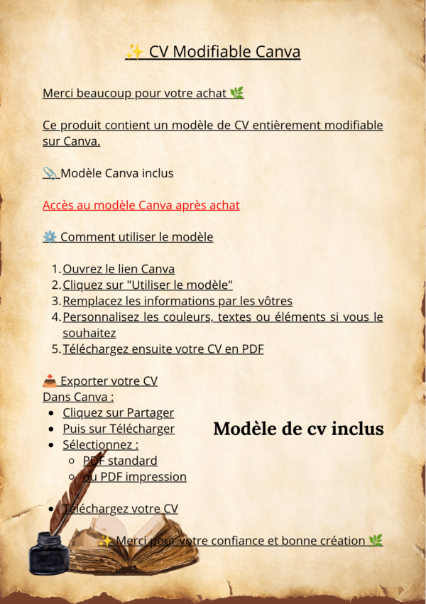 CV modifiable