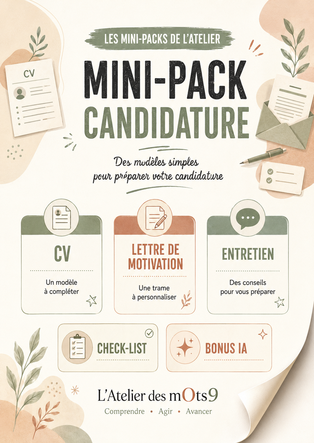 Mini‑Pack Candidature – Modèle générique – Image 1